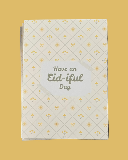 Eid Greeting Card (Butter Yellow)