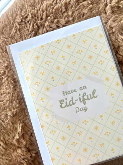 Eid Greeting Card (Butter Yellow)